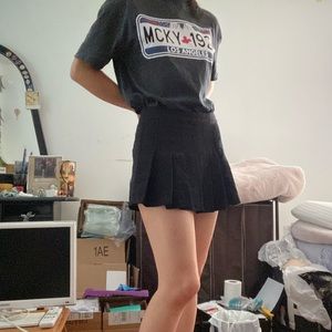 🔥2/$30🔥Pull&Bear Black Pleated Skort